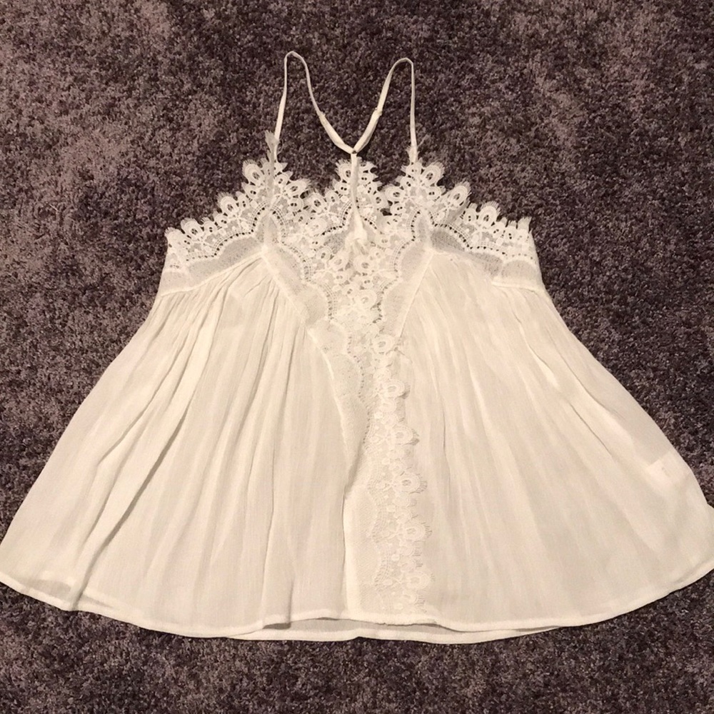 White Lace Tank